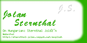 jolan sternthal business card